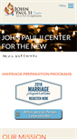 Mobile Screenshot of johnpaul2center.org